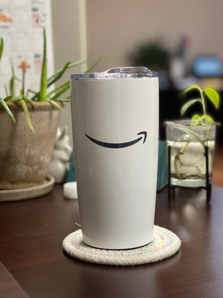 Prize for Question 2; White Mug Thermal Mug (Amazon Brand) - STYX Trivia Results