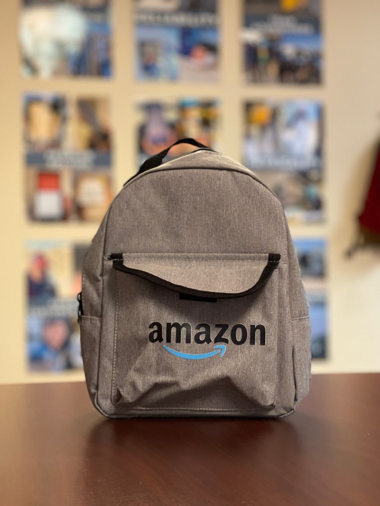 Prize for Question 3; Mini Gray Backpack/Bag (Amazon Brand) - STYX Trivia Results